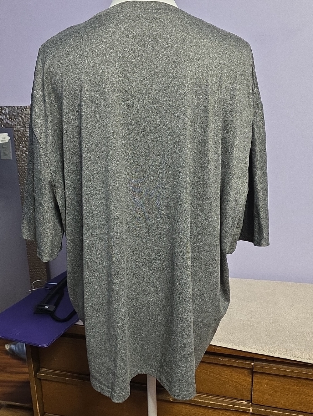 Grey Short-Sleeve Tee with Colorful BE‎ KIND Graphic - Picture 2 of 5